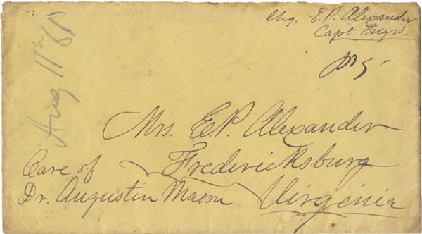 Twiced Signed Cover By CSA General E.P Alexander