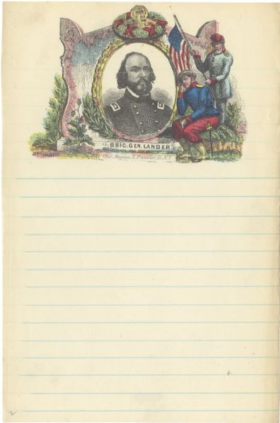 Charles Magnus Hand-Colored Generals Lettersheets