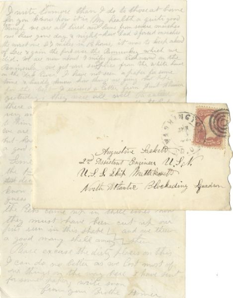 2nd Connecticut Heavy Artillery Battle of Cold Harbor Letter