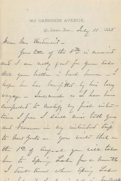 General William T. Sherman Writes To Widow Of Civil War Staff Member