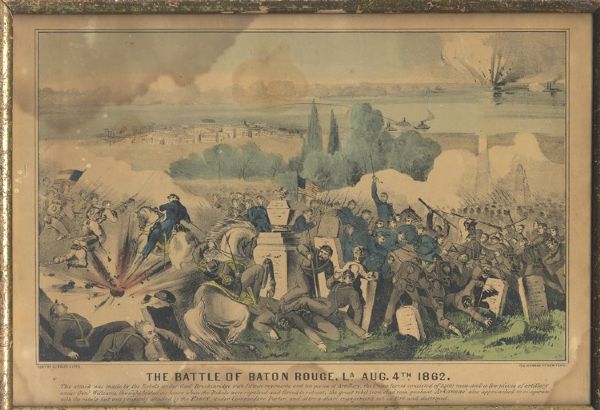 Battle of Baton Rouge by Currier & Ives