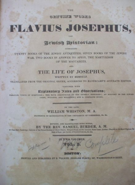 Early Printing of Josephus
