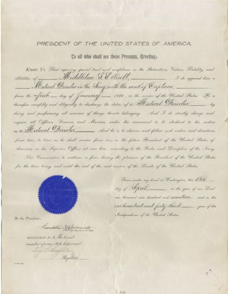 Roosevelt Makes a Medical Appointment to a Medal of Honor Recipient