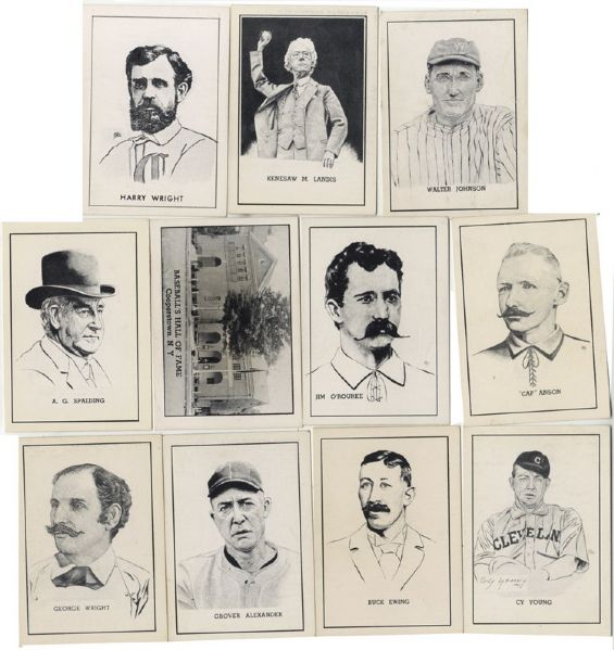 Collection of 1950 Hall of Fame Baseball Cards