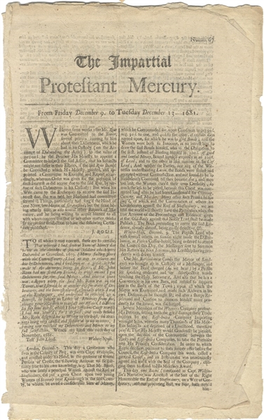 325 Year Old Newspapers