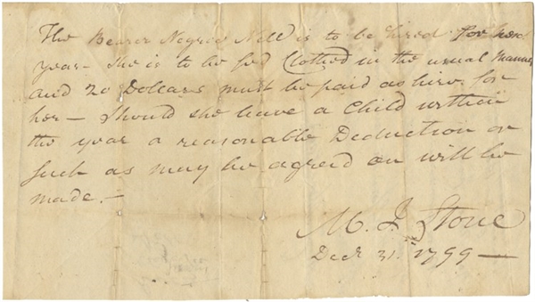 Negotiating The Rental Value of a Slave With Cjild