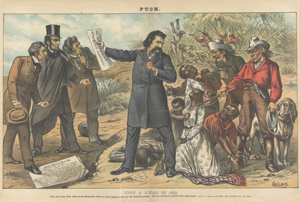 During The 1884 Democratic Convention, Presidential Contender Logan is Brought to Task for Supporting the Fugitive Slave Act