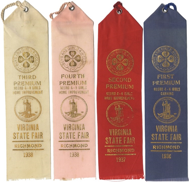 Four Ribbons for Negro Girls competition at the Virginia State Fair