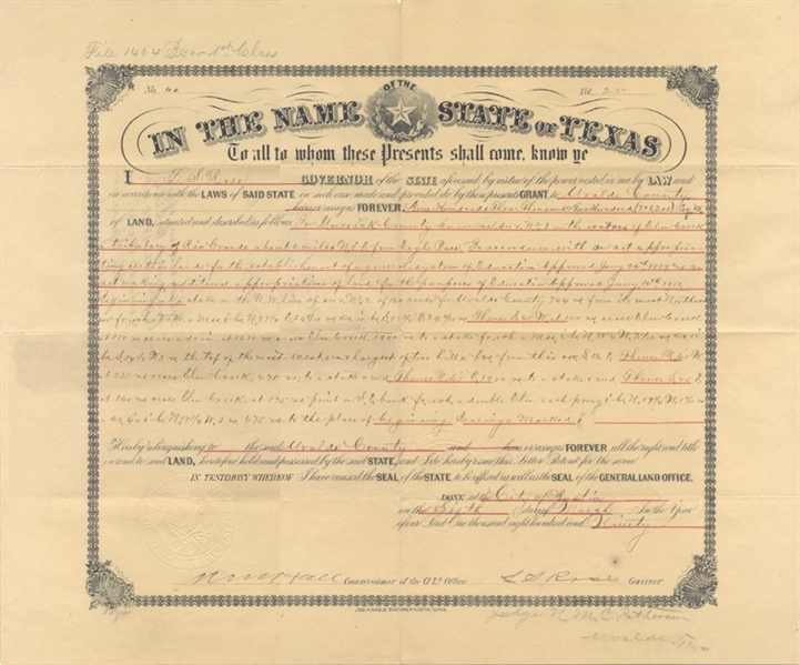 Texas Governor & Former CSA General Document