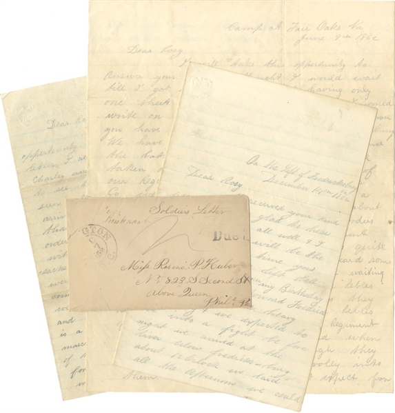 Another Grouping of War Dated Letters From Col. D.B. Birney’s Zouaves