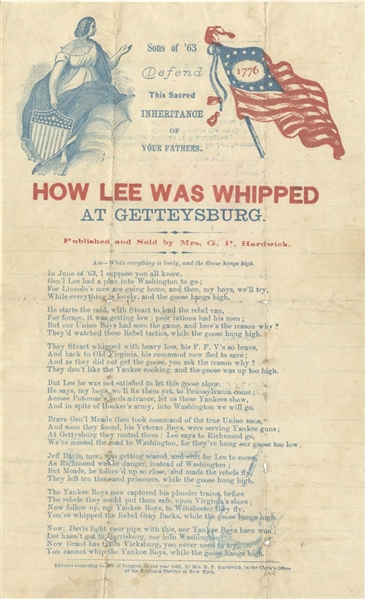 A Northern Mother Pens: How Lee Was Whipped at Gettysburg. 