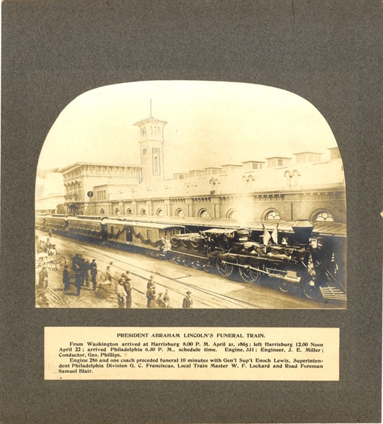 The Lincoln Funeral Train Stopped at Harrisburg