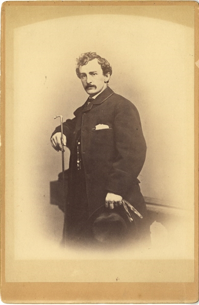 Scarce Cabinet Card Photograph of J.W. Booth From His Hometown