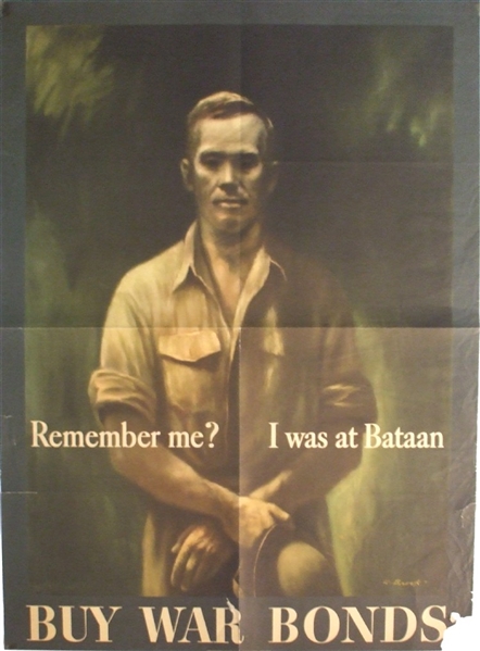 Important World War II Bataan Poster
