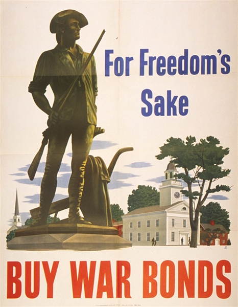 World War II Poster - For Freedom's Sake”
