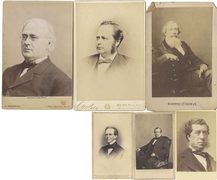 Nineteenth Century Notables - SIX Photographs