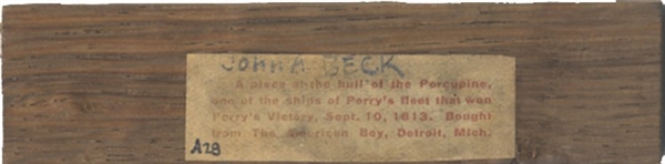 Artifact related to Perry’s 1813 Victory