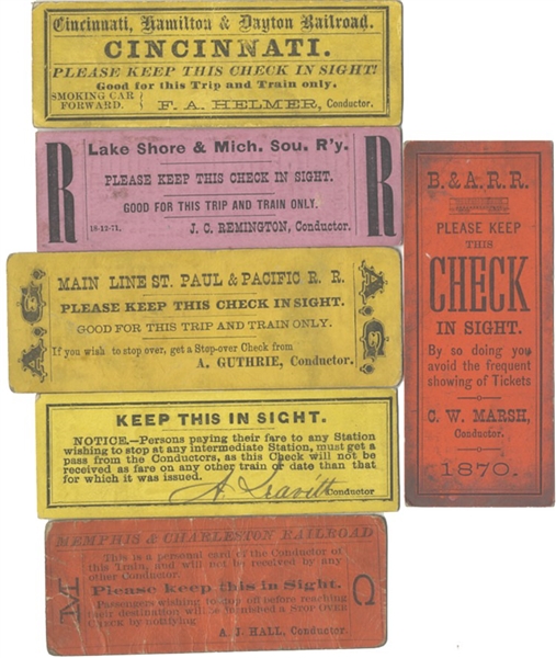 Scarce Railroad Ticket Collection