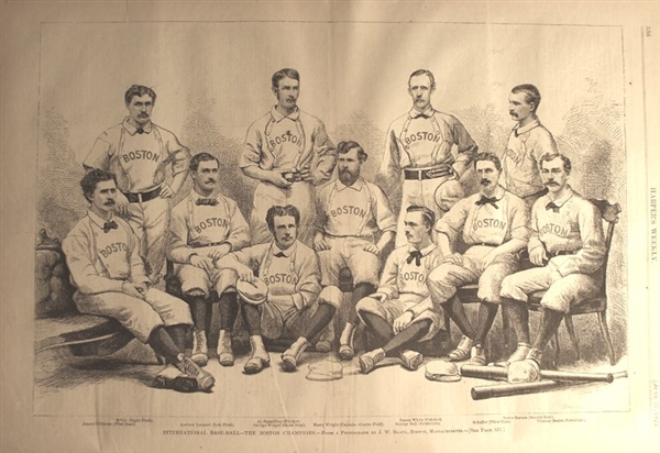 The Boston Red Stockings Championship Team - 1874