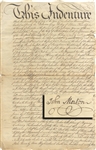 This Declaration of Independence Signer Document Dated One Week After The Declaration