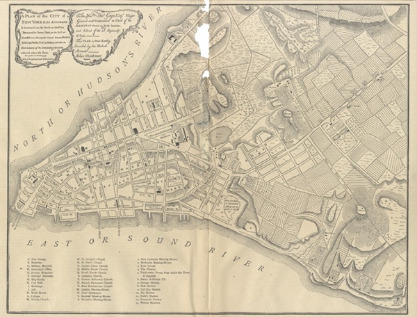 A Plan of the City of New York-1775