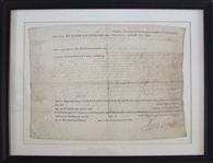 Governor Henry Lighthorse Lee Document
