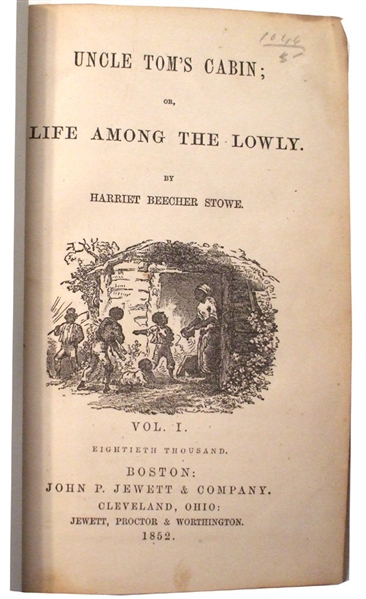 1852 Printing of Uncle Tom's Cabin