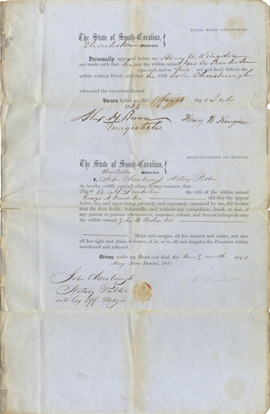 Displayable Confederate Period Document