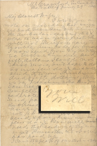 Confederate General’s Letter Home