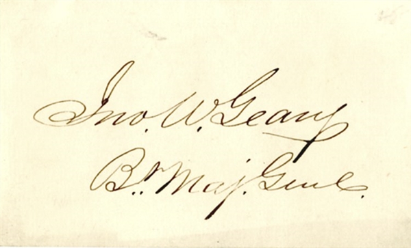 Brevet Major General War-date Signature