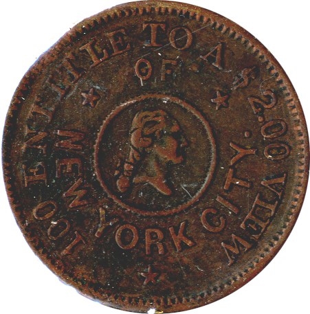 Excellent Charles Magnus “View New York City” Trade Token
