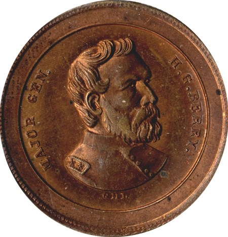 Memorial Token for Major General Hiram Berry Killed at Chancellorsville by a Sharpshooter