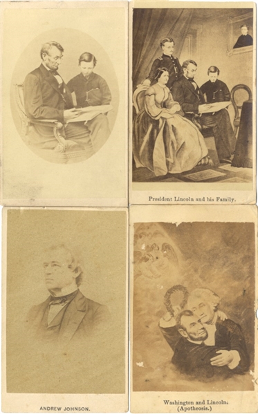 Group Of Four Lincoln And Related CDV's