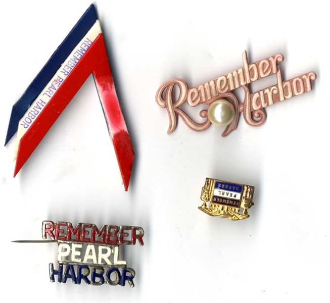 A Nice Grouping Of Unusual Pearl Harbor Pins