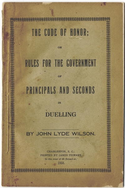 The American Rules For Dueling