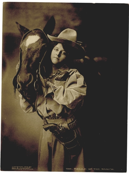 Beautiful Armed Cow Girl Image “The Belle of the Ranch”