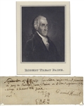 Massachusetts Signer, Robert Treat Paine