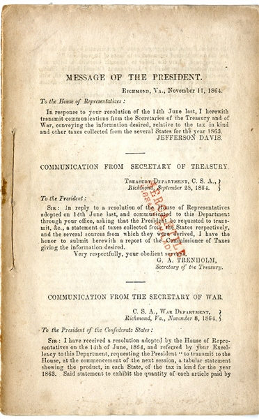 Financing the Confederate Government