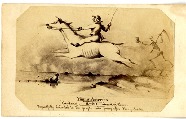 Young America Jumps Ahead of Time CDV
