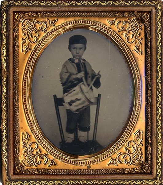 Young Confederate Zouave Ambrotype