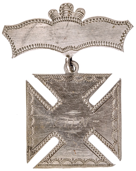 Silver Civil War Era Union Army 19th Corps Badge 
