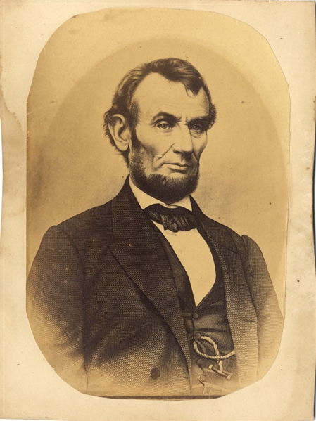 The Most Satisfactory Likeness Abraham Lincoln Mounted Albumen