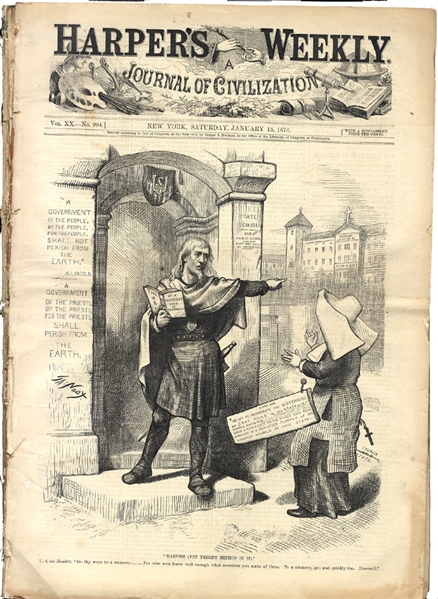 1876 grouping of Harper’s Weekly