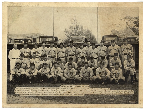 1935 New York Yankees Team Photo Print 