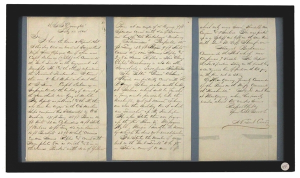 Manuscript Report Taken from Confederate Prisoner Details Confederate Naval Strength