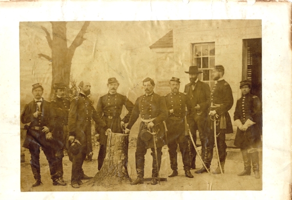 Brady Photograph - Major General George B. McClellan and Staff
