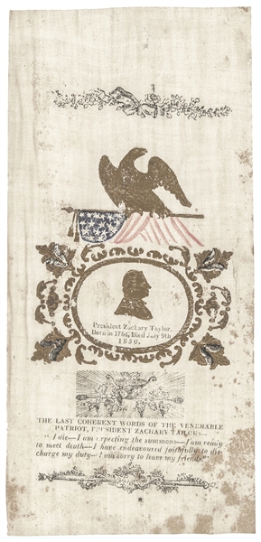 Zachary Taylor Mourning Silk