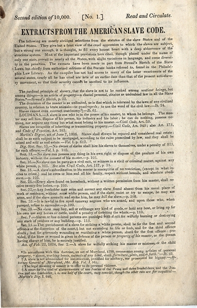 Early Abolition Booklet