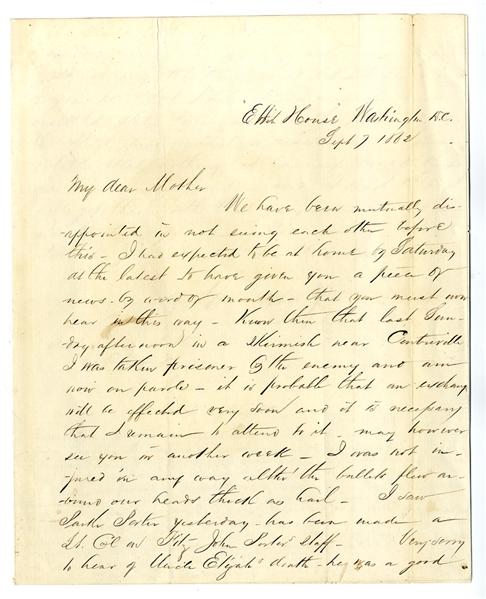 MOH Winner Captain Theophilus Francis Rodenbough Writes of his Capture at Centerville