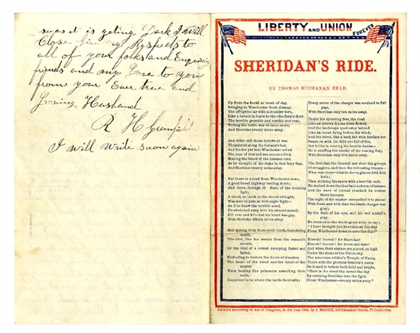 Sheridan's Ride Stationery & Joe Johnston's Surrender